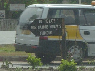 Funeral Sign